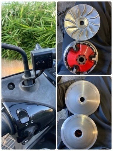 軽整備‼️シグナスx 3型　社外プーリー　グリップヒーター　現車確認