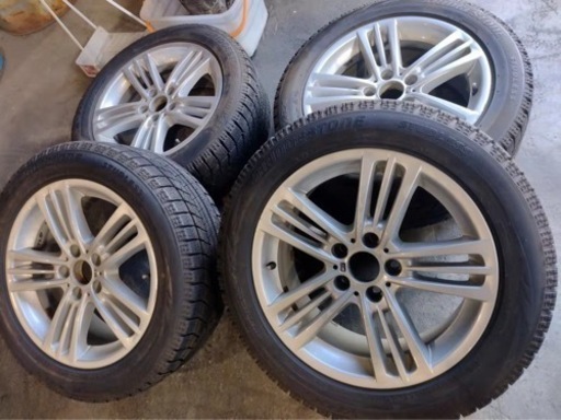 ブリジストンアルミホイル付きタイヤ