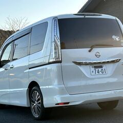 セレナ★美品★後期型【ハイウェイスター S-HYBRID アドバンスドセーフティPKG】両側電動スライド・安全装備多数・純正SDナビ・地デジTV…の画像