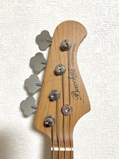 値下げ相談可 BACCHUS BJB-1-RSM/M OWH ROASTED MAPLE エレキベース
