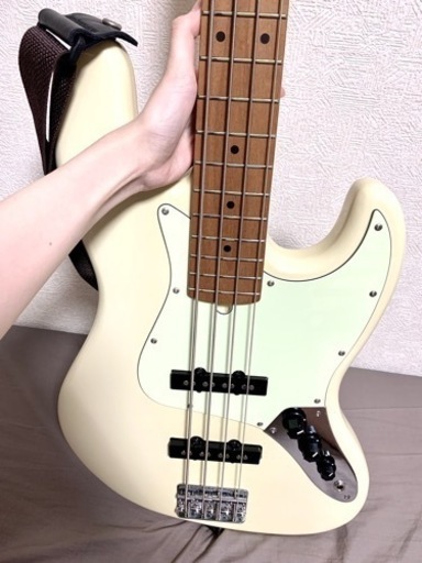 値下げ相談可 BACCHUS BJB-1-RSM/M OWH ROASTED MAPLE エレキベース