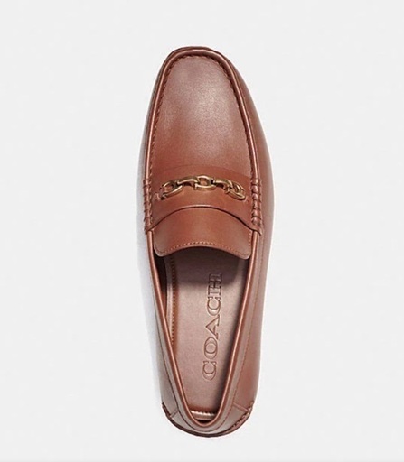 再値下げ　極美品◆COACH コーチ シグネチャーチェーン ドライバー ビットローファー