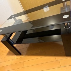 机　ガラステーブル　の画像