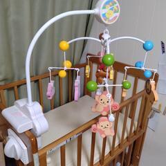 ベビーベッド　マットとセットの画像