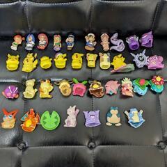 初期　その他色々のポケモンキッズ ソフビ 指人形 ポケットモンスター37体＋ジオラマの画像