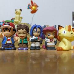 初期　その他色々のポケモンキッズ ソフビ 指人形 ポケットモンスター37体＋ジオラマの画像