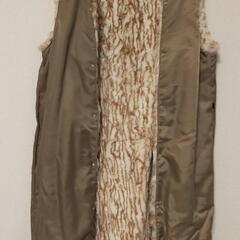 （レディース）ファー付きロングコートの画像