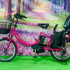 ❶5718子供乗せ電動アシスト自転車YAMAHA 20インチ良好...