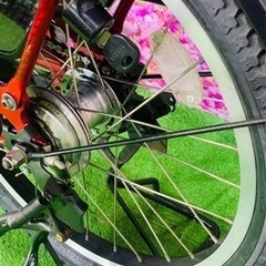 ❸5701子供乗せ電動アシスト自転車YAMAHA 20インチ良好バッテリーの画像