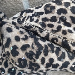 ラメ×豹柄　ソフトブーツ　ミドル丈 24センチの画像