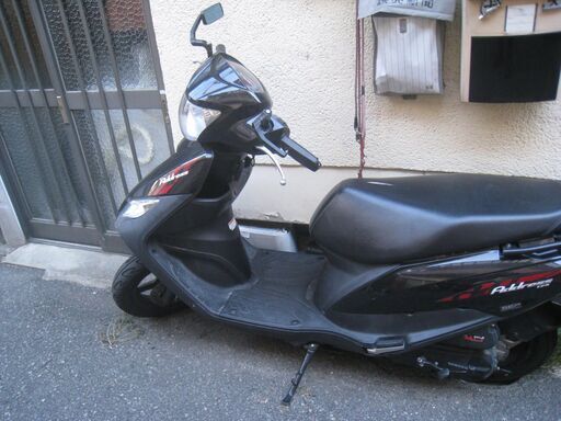 不動車　レストアベース　ジャンク品　アドレス１２５　DT11A　オイル下がり？　自賠責保険残り約3年あり　2りんかんパンク保証加入済