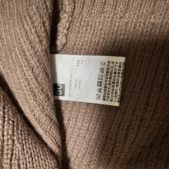 GU サイドリボンニット　ブラウン　Mサイズの画像