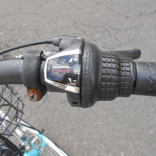 自転車 26インチ 青系 6段切替 シティサイクル Ever.Green.. 6段変速