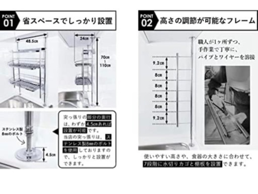 交渉中　水切りラック