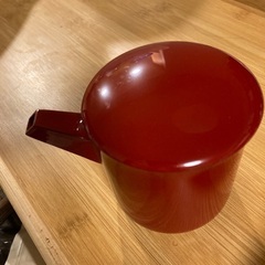 カシュー塗り蓋付き湯指の画像