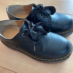 レザー厚底シューズ 24cm