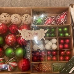 クリスマス　オーナメント＆ロウソクの画像