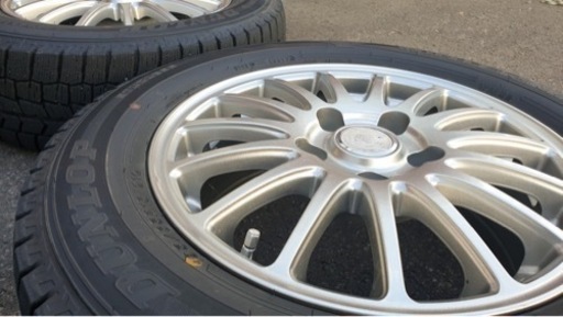 ダンロップ ウィンターマックス02  195/65R 15 ホイール付き 2022年購入 スタットレスタイヤ　冬用タイヤ