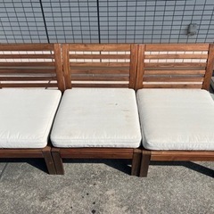 IKEA APPLARO アウトドアベンチ ×3 エップラローの画像