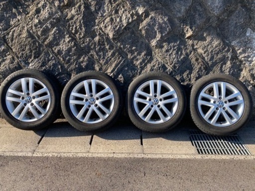 【値下げします】205/55R16 VW純正アルミホイール付スノータイヤ