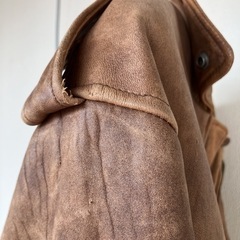 j516 原宿マザー M 本革 ボア襟ボアライナーの画像