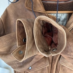 j516 原宿マザー M 本革 ボア襟ボアライナーの画像