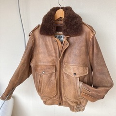 j516 原宿マザー M 本革 ボア襟ボアライナー