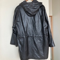 予約済j517 ラムレザーダッフルコート　M の画像