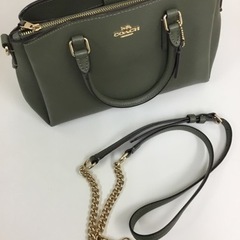 【美品】コーチ COACH ミニセージ　ハンドバッグ ショルダー...