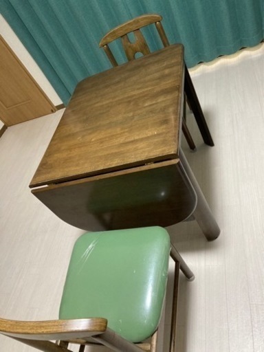 伸縮式ダイニングテーブルセット