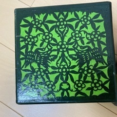 中国？　切り絵の箱　2個セットの画像
