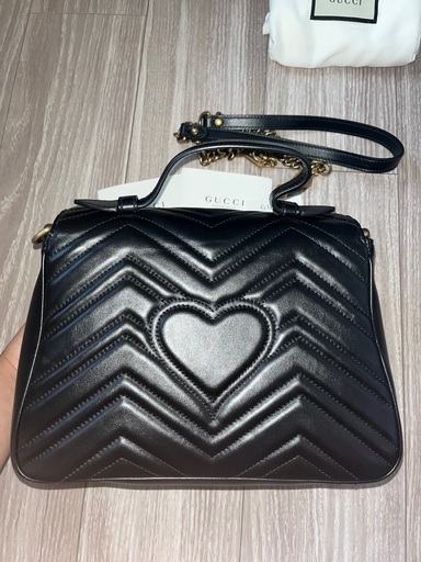 GUCCI グッチ 〔GGマーモント〕ミニ トップハンドルバッグ