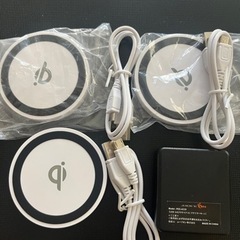 【新品】qi 置くだけ充電器 3コセット+USBアダプター