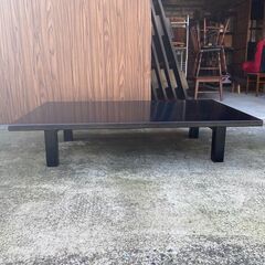 P0503 和室机　飲食店　ブラック　スクエアテーブル