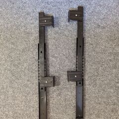 2 個のキーボード レール厚い冷間圧延鋼コンピュータ デスク キーボード スライド レール ブラケット (ブラック)の画像