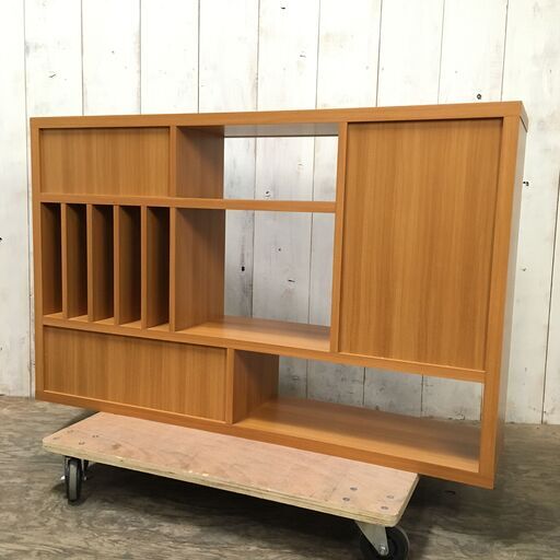 2/28 終 関家具 リビングボード サイドボード 収納 ラック 幅130cm 木製 家具 菊MZ