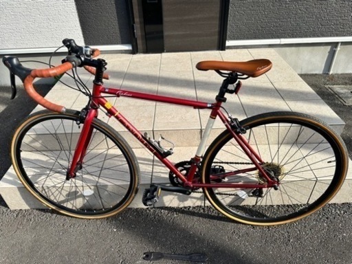 最終値下げ カノーバー(CANOVER) ロードバイク 自転車 シマノ14段変速 クロモリフレーム CAR-013 ORPHEUS レッド