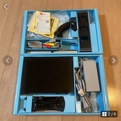 【値下げしました】NINTENDO Wii（ブラック）ソフト4本付きの画像