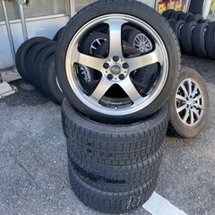 🚗【車の冬支度!】スタッドレス＆アルミ 付 アルファード/クラウ...