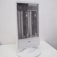【美品】2019年製 山善 遠赤外線カーボンヒーター ホワイト DC-S098 (FA43)