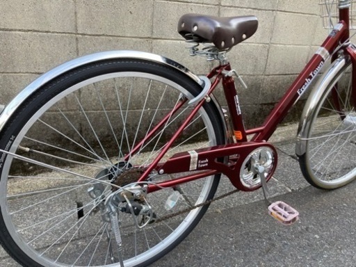 【27インチ自転車】美品❗️マルイシ製　6段変速　LEDオートライト付　リヤタイヤ新品❗️若林自転車　浜大津店　SALE中❗️