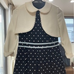 女の子ワンピース　卒園式、入学式用130サイズ