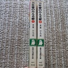 万年雪のみえる家1 2　男一匹ガキ大将1 2　本宮ひろ志　集英社漫画文庫　4冊の画像
