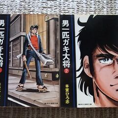 万年雪のみえる家1 2　男一匹ガキ大将1 2　本宮ひろ志　集英社漫画文庫　4冊の画像