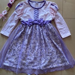 🎀 ディズニー ドレス ラプンツェル 120 130の画像