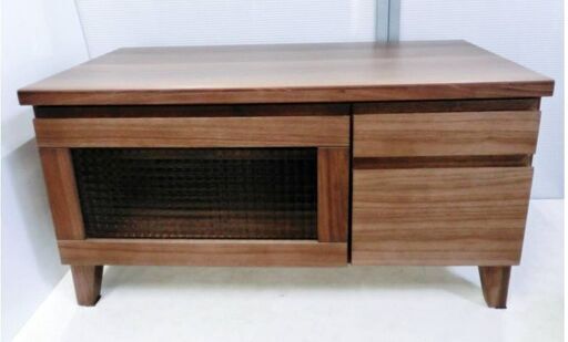 テレビ台　幅80㎝　高さ43㎝　木目調　引き出し付き　扉付き　AVボード　収納棚　チェスト　オーディオボード　ナチュラル家具　ローボード