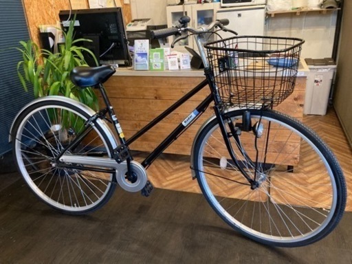 【前輪タイヤ新品！】27インチ自転車　ブラック