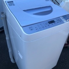 福岡市内配送無料 シャープ SHARP ES-TX550-A [たて型洗濯乾燥機(
