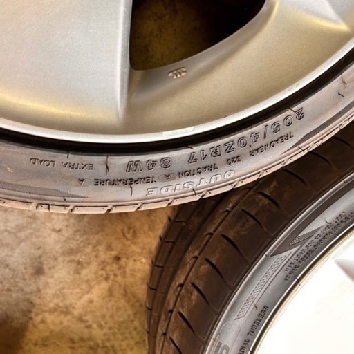 トヨタ 30系 プリウス Sツーリング 純正 ホイール タイヤ 4本セット 5H-100 17インチ 7J+50 215/45R17 