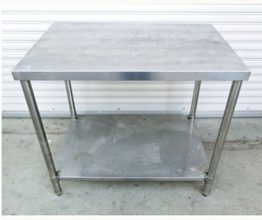 業務用調理台　作業代　厨房機器　店舗用品　給食 病院 食堂 施設 飲食店 高さ81x幅90x奥行60㎝